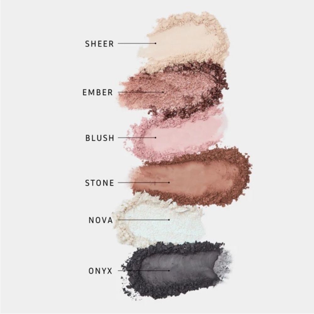 Lithe Beauty Astral Eyeshadow Palette 6 Shade Travel Friendly Clean Beauty NIB